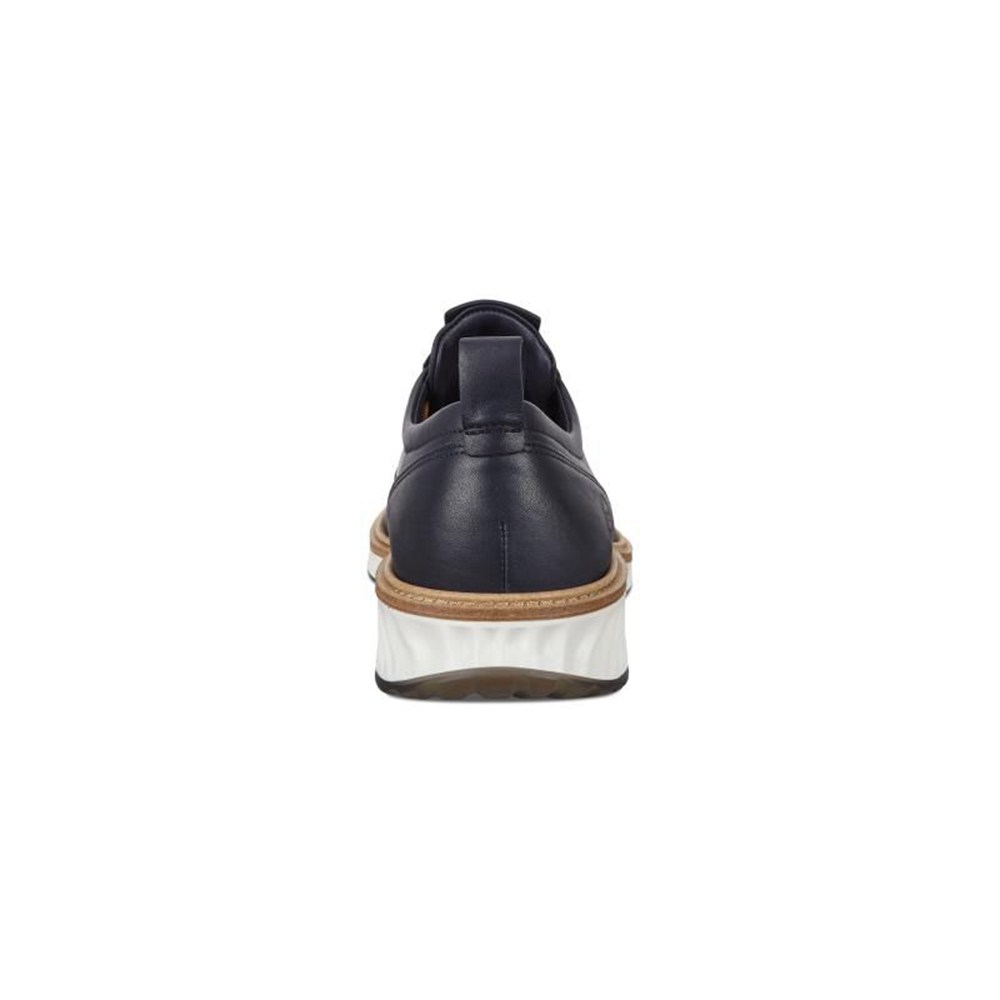 Mens Oxford Shoes - ECCO St.1 Hybrid Cap-Toe - Navy - 0763PEMXD